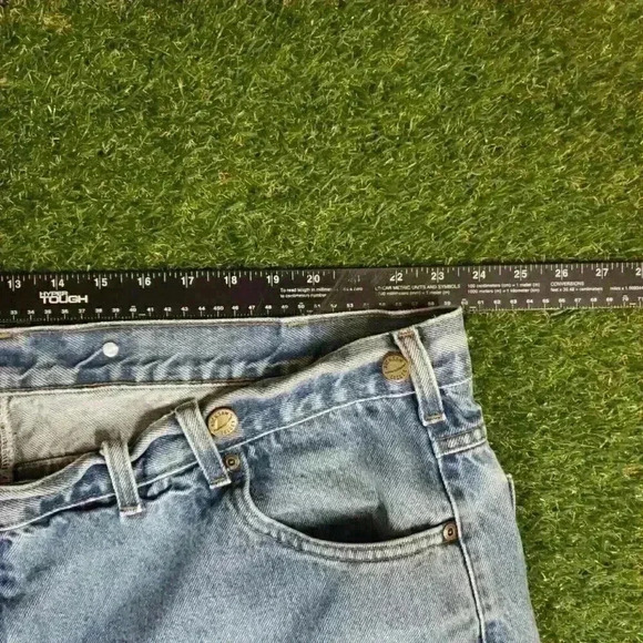 Carhartt Mens B17 Relaxed Tapered Jean 46x32 Classic Heavy Denim Rugged 4430 - Picture 8 of 10